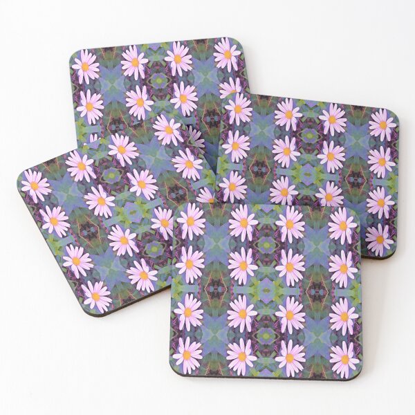 Item preview, Retro Pink Daisy Flower Pattern designed and sold by myrubiogarden.