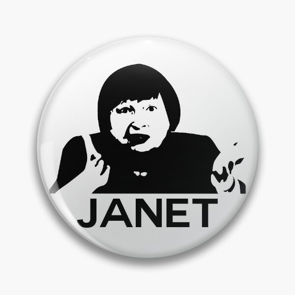 Artikelvorschau, Janet Yellen - Schwarz und Weiß entworfen und verkauft von Bella's Merch.