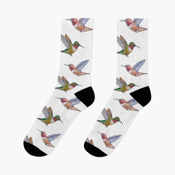 Item preview, Hummingbirds set (Rufous & Ruby throated) designed and sold by Emily Bickell.
