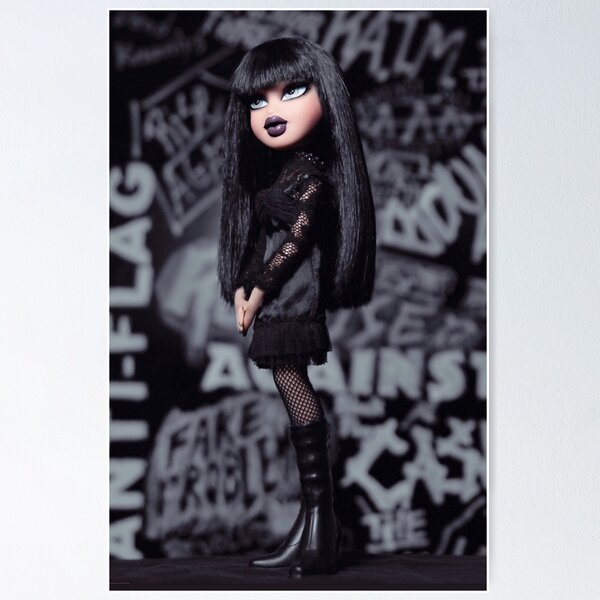 Bratz Phae Goth Doll Y2K Poster for Sale by malinah Redbubble