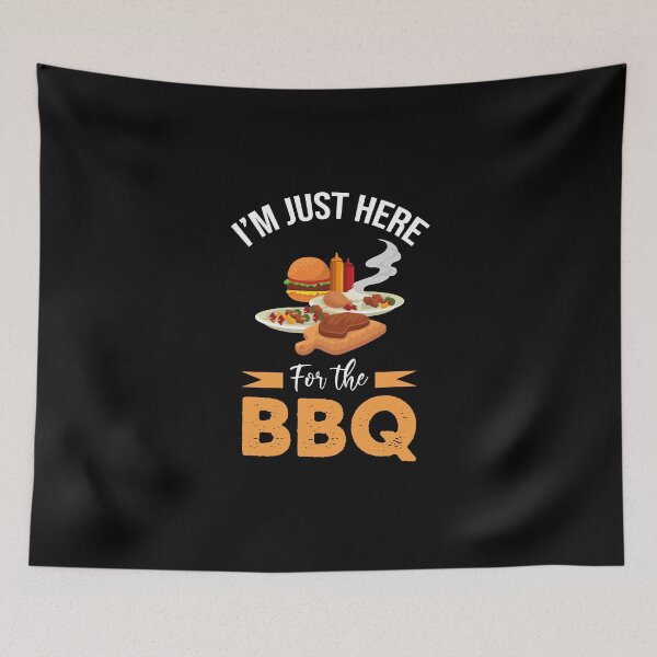 Item preview, I'm Just Here For The BBQ Smoker Grilling Chef Gift designed and sold by wackodesign.