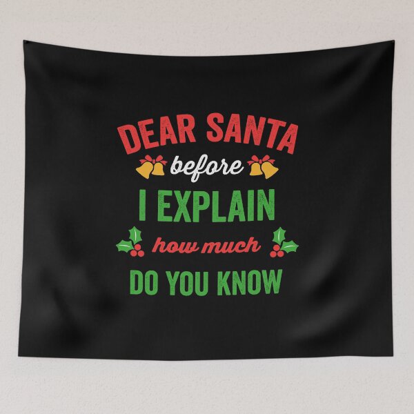 Item preview, Dear Santa Before I Explain How Much Do You Know designed and sold by Avgeek21.