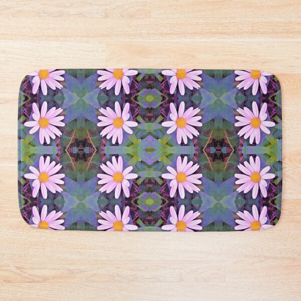 Item preview, Retro Pink Daisy Flower Pattern designed and sold by myrubiogarden.
