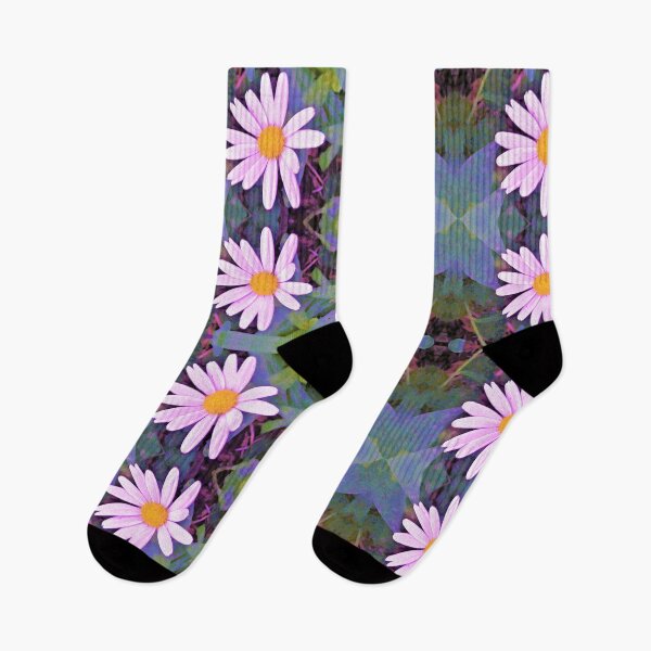 Item preview, Retro Pink Daisy Flower Pattern designed and sold by myrubiogarden.