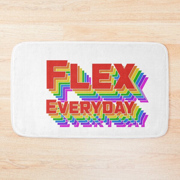 Item preview, Flex everyday rainbow white designed and sold by Pawgyle.