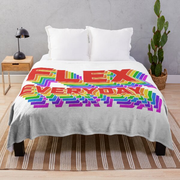Item preview, Flex everyday rainbow white designed and sold by Pawgyle.