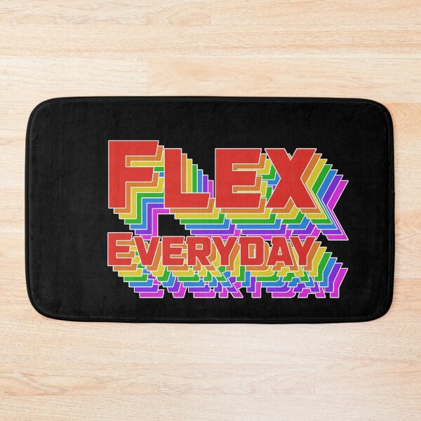 Item preview, Flex everyday rainbow black designed and sold by Pawgyle.