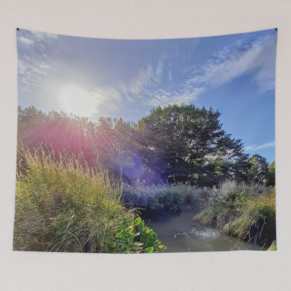 Item preview, Sunlight Through The Trees Over The Pond designed and sold by Nancyanna.