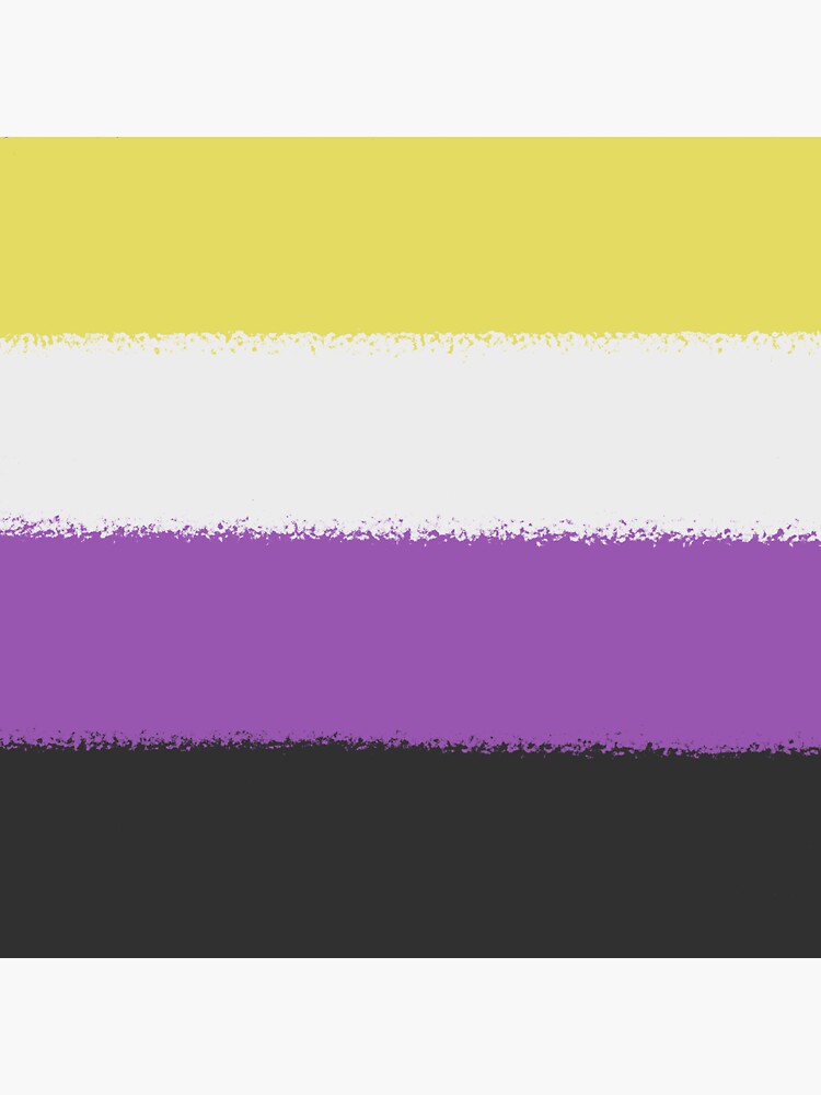 Non Binary Pride Flag Sticker For Sale By Trashboifinds Redbubble