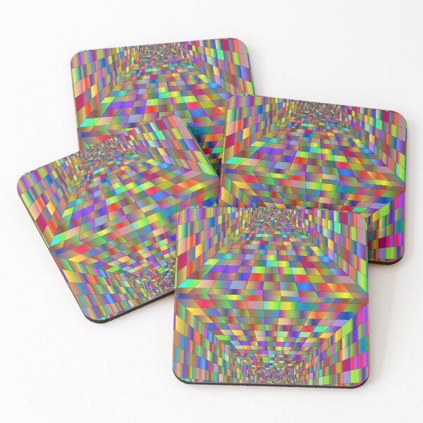 Item preview, Colour trip psychedelic 3D colorful  rainbow image optical illusion designed and sold by Julieford.