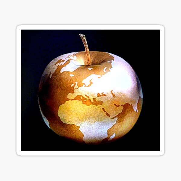 World Apple Sticker