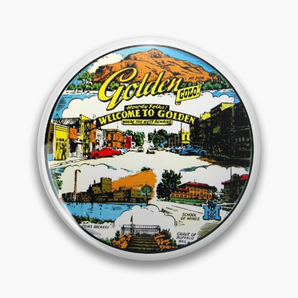 Item preview, Golden Colorado Vintage Travel Decal designed and sold by hilda74.
