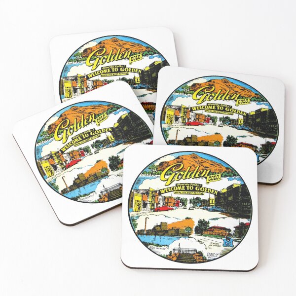 Item preview, Golden Colorado Vintage Travel Decal designed and sold by hilda74.