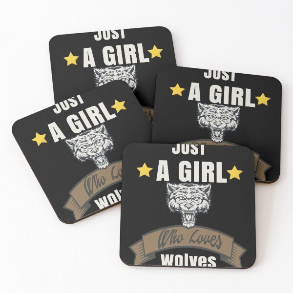 Item preview, Just A Girl Who Loves Wolves designed and sold by DELMEO.
