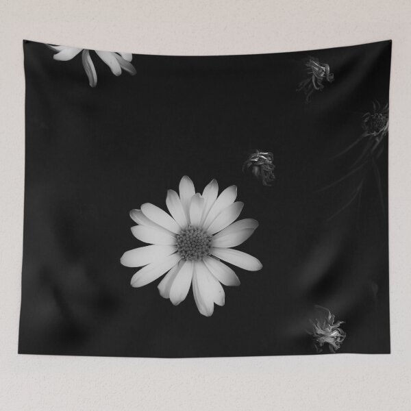 Item preview, blooming flower garden in black and white designed and sold by Mrvell.