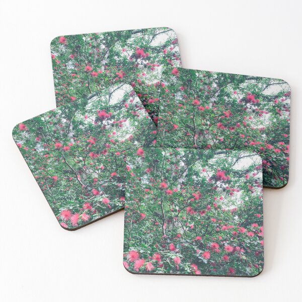 Item preview, ohiʻa haʻole eucalyptus flower calliandra hawaii botanical garden designed and sold by maplunk.