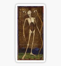 Medieval Death Illustration Sticker