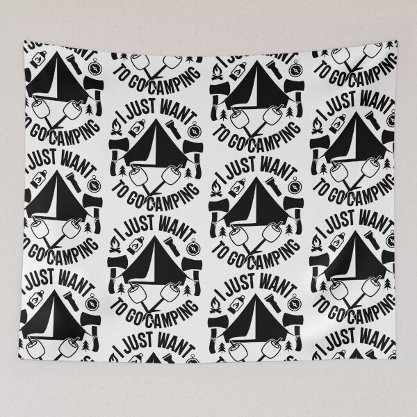 Item preview, I Just Want To Go Camping designed and sold by GravitiTees.