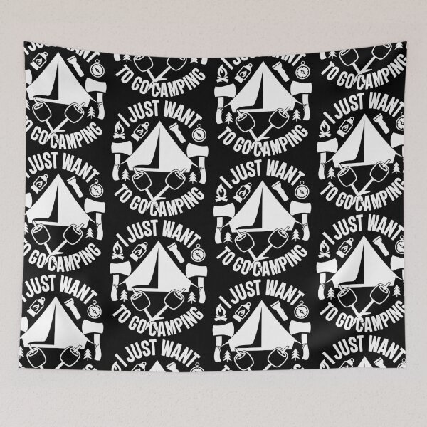 Item preview, I Just Want To Go Camping Happy Trails designed and sold by GravitiTees.