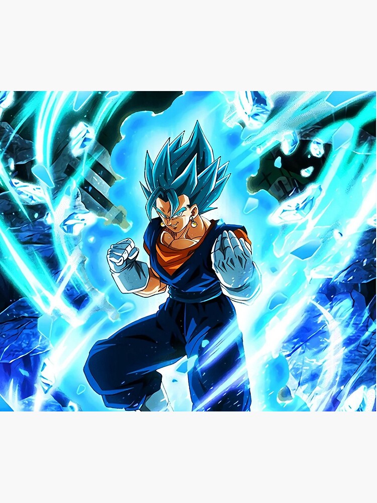 Gogeta Blue vs Super Broly Fleece Blanket