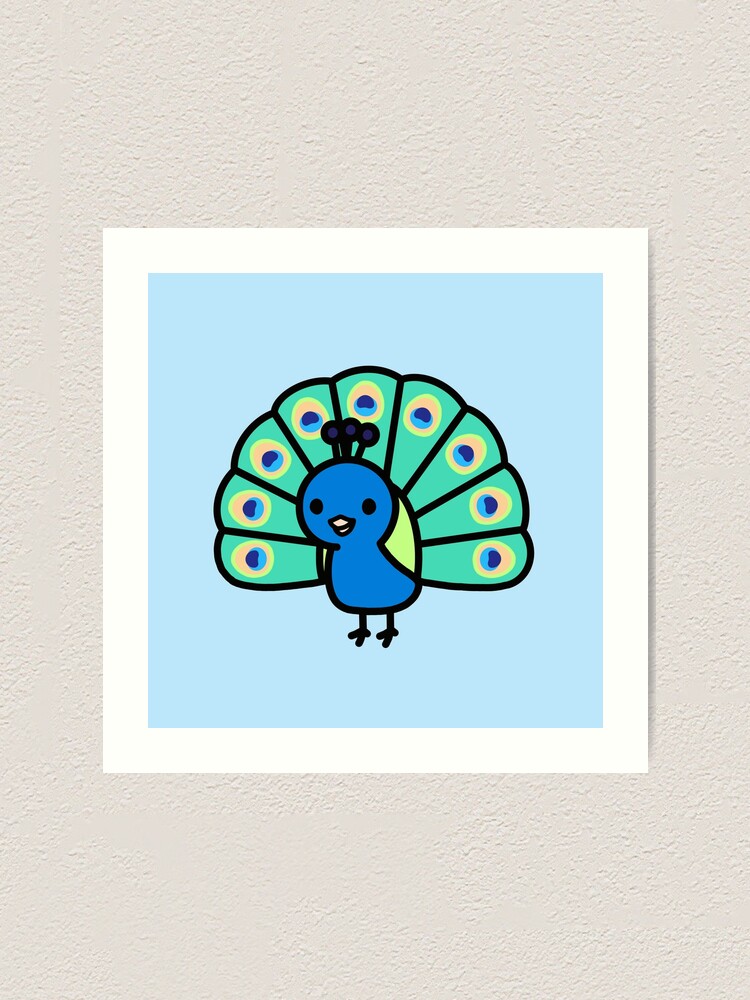 peacock drawing