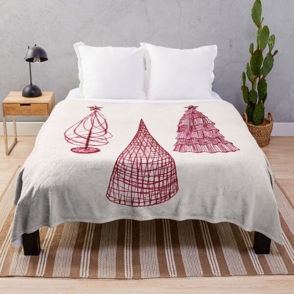 Item preview, Red Christmas Trees designed and sold by Mirushy.