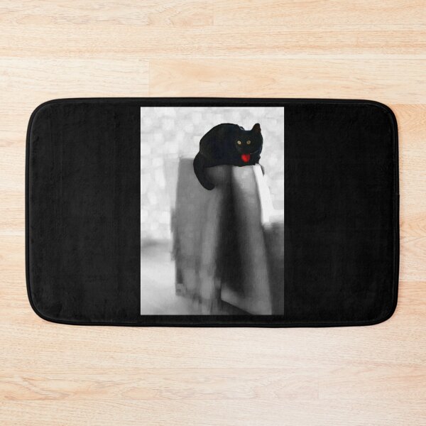 Item preview, Black kitty with red tag. designed and sold by AMGImpressions.