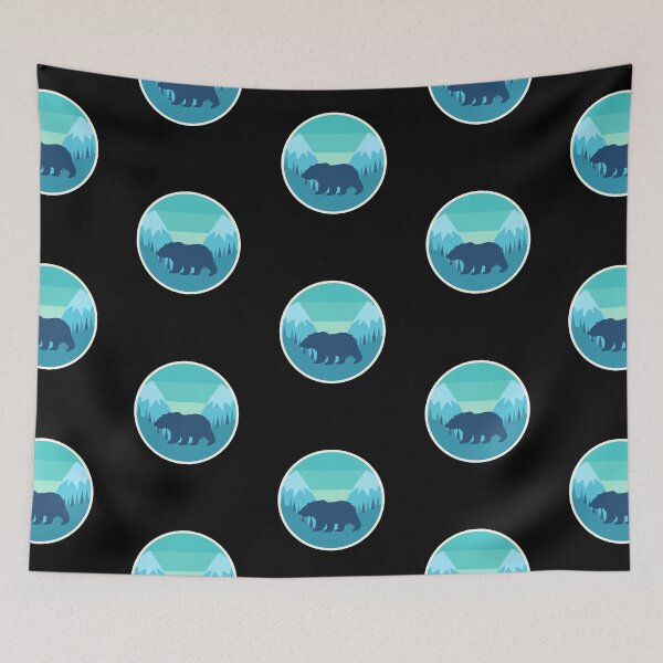 Item preview, Bear Outline Circle designed and sold by liftdesign.