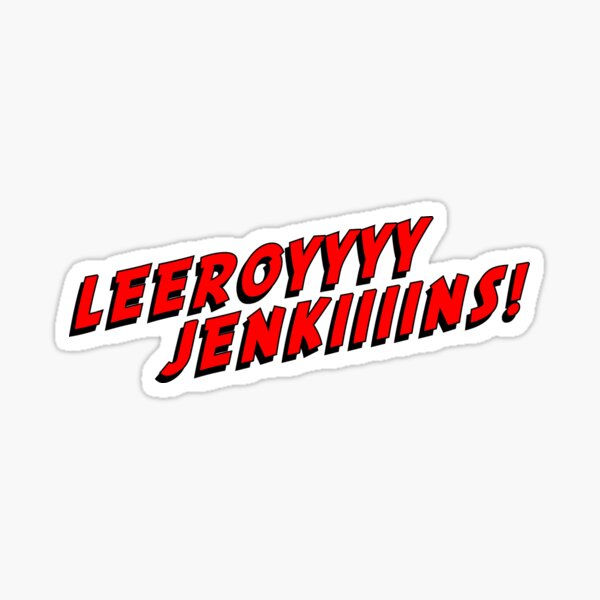 Vista previa del artículo con la obra «Leeroy Jenkins RED gamer talk», diseñado y vendido por GentryRacing.