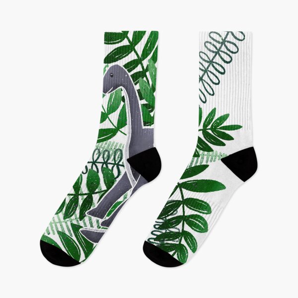 Item preview, Dinosaur & Leaves - Jungle Green designed and sold by monitdesign.