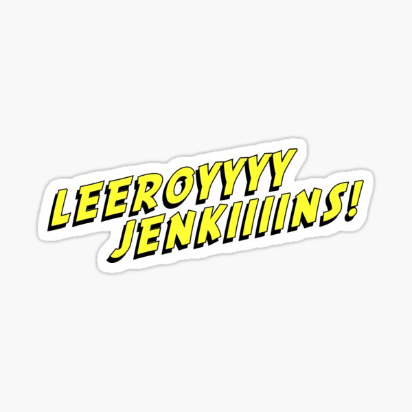 Vista previa del artículo con la obra «Leeroy Jenkins AMARILLO charla de jugador», diseñado y vendido por GentryRacing.