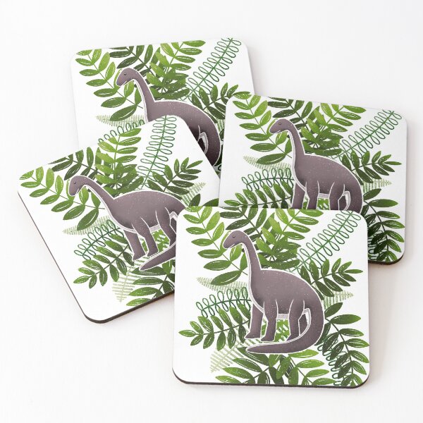 Item preview, Dinosaur & Leaves - Olive Green designed and sold by monitdesign.