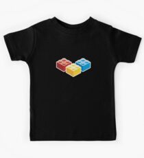3 Bricks on dark background Kids Tee