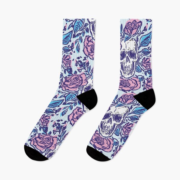 Item preview, Skull Print (Pink and Blue Pattern) designed and sold by laurainmmxvi.