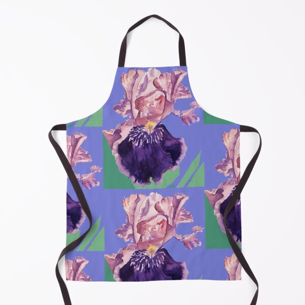 Artikelvorschau, Iris Aquarell - Herrliches Lila auf Lavendel Lila entworfen und verkauft von Sarah Rajkotwala.