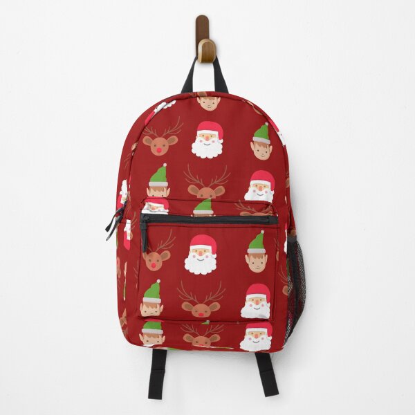 Item preview, Santa Claus, Rudolph and a Elf Pattern (Red Background) designed and sold by urbnbodga.