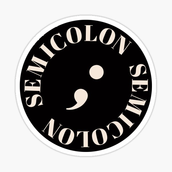 Seventeen Semicolon Artwork Sticker