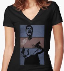 Luis "Pistolero" Suarez Women's Fitted V-Neck T-Shirt