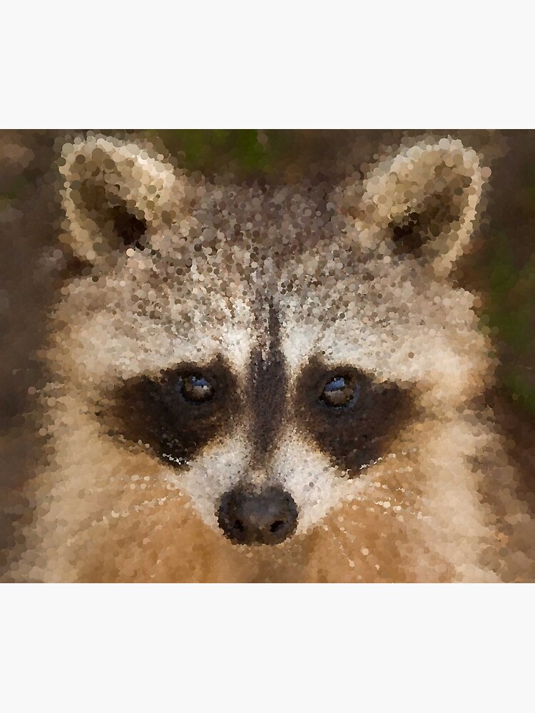 Thumbnail 5 of 5, Shower Curtain, Happy Raccoon Face! designed and sold by MathenaArt.
