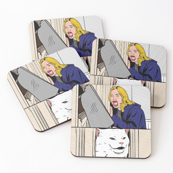 Item preview, Woman Yelling at Cat Meme Dinner Table Salad  designed and sold by CelestialHCO.