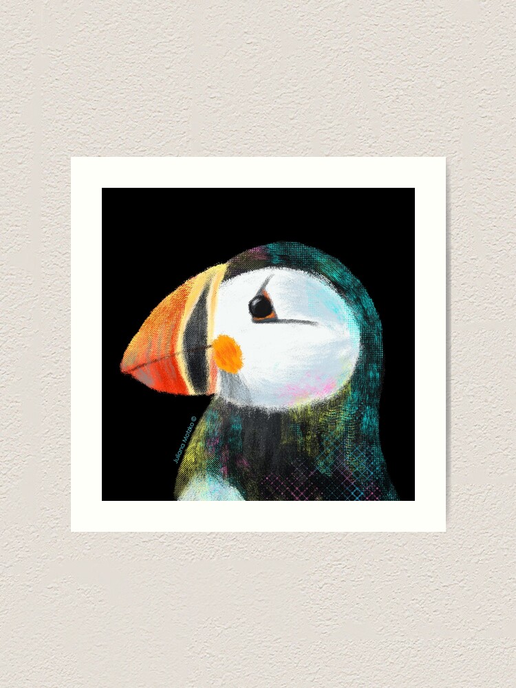 Alternate view of Puffin Art Print