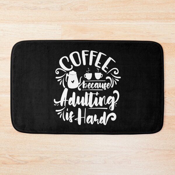 Item preview, coffee because adulting is hard vintage designed and sold by buzz1days.