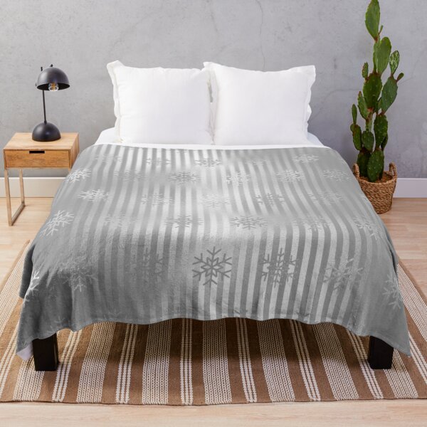 Item preview, Silver Striped Snowflake pattern designed and sold by WOW TeesAndThings.