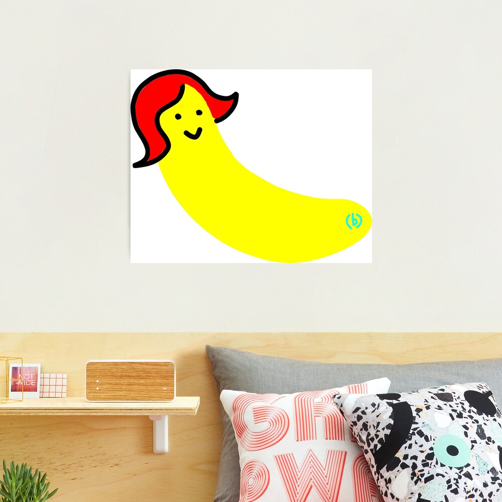 Cute Banana Girl Super Kawaii Photographic Print