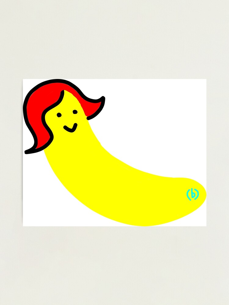Alternate view of Cute Banana Girl Super Kawaii Photographic Print