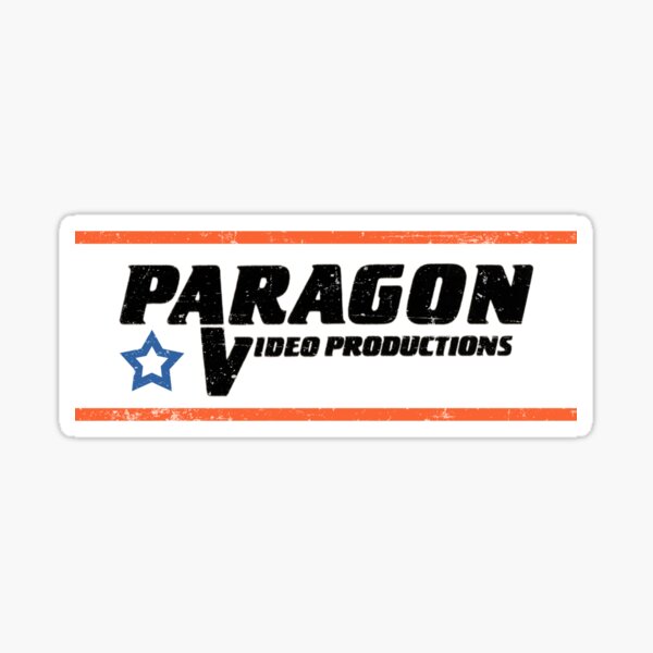 Paragon Video Productions Logo White Sticker By Boydem Redbubble