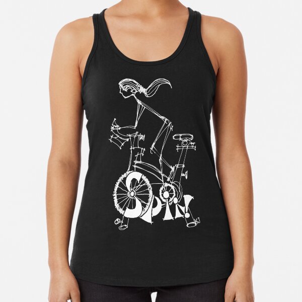 Spin, Spinning, Spin Class, Cycle Racerback Tank Top