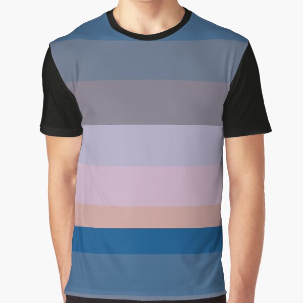 Winter 2021 Color Palette - Rose Gold and Classic Blue Graphic T-Shirt