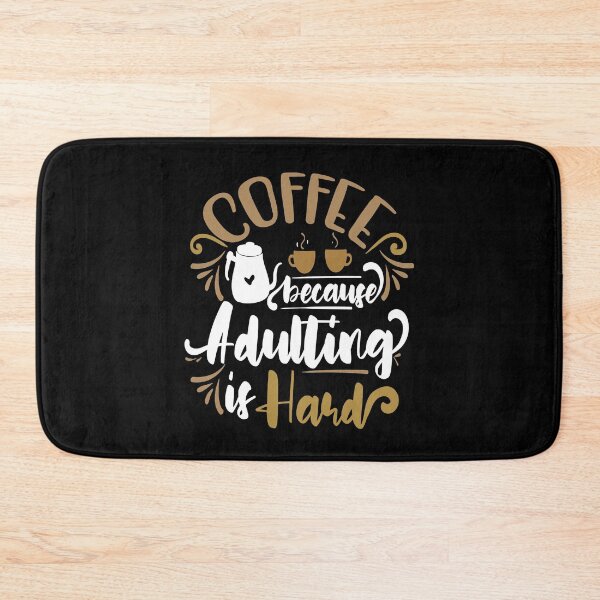 Item preview, coffee because adulting is hard vintage designed and sold by buzz1days.