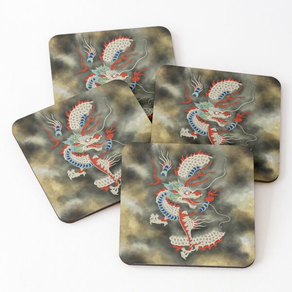 Item preview, Dragon in the Cloud Type A: Minhwa-Korean traditional/folk art designed and sold by minsillust.